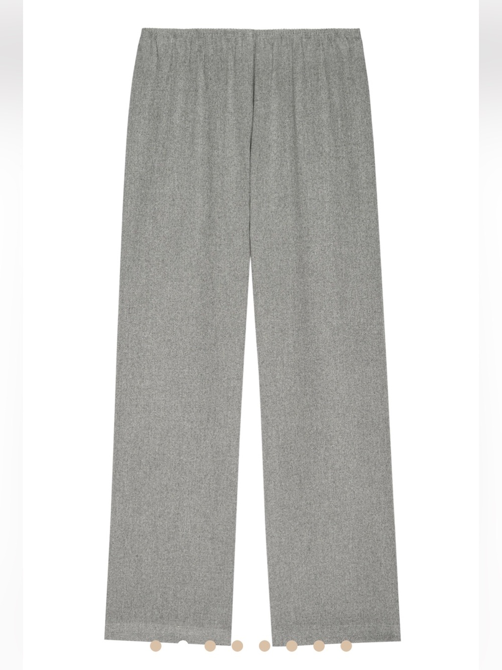 NWT Donni The Flannel Simple Pants Elastic Waist Pull On Trousers Heather Grey - Picture 12 of 12